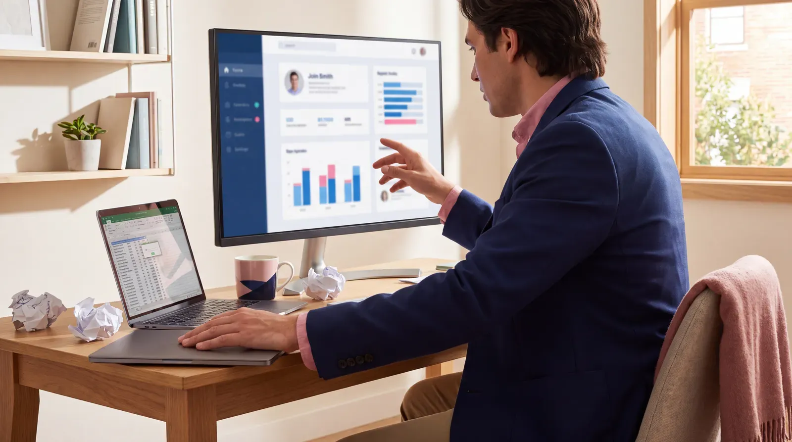 Job seeker replacing a cluttered application spreadsheet with a structured profile